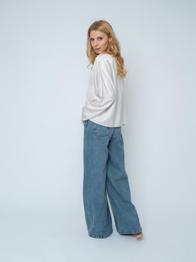 Blusenshirt light sand, Ansicht hinten