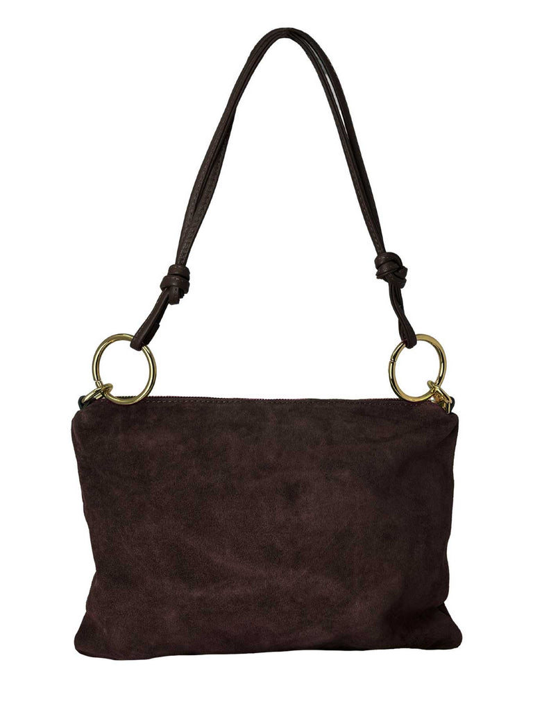 Handtasche schokobraun, Ansicht vorn