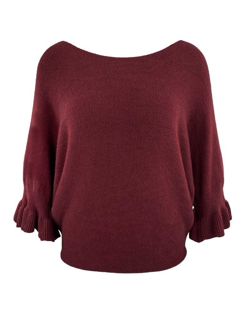 Pullover Lana burgund, Ansicht vorn