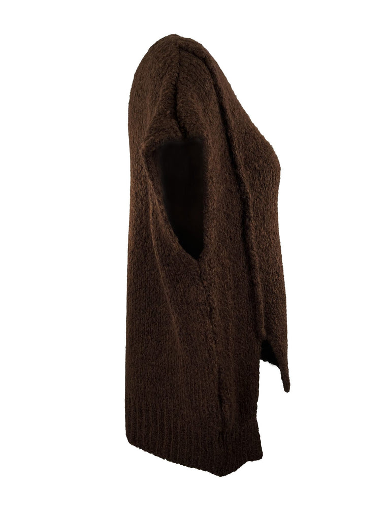 Pullunder Elya schokobraun, Ansicht seitlich