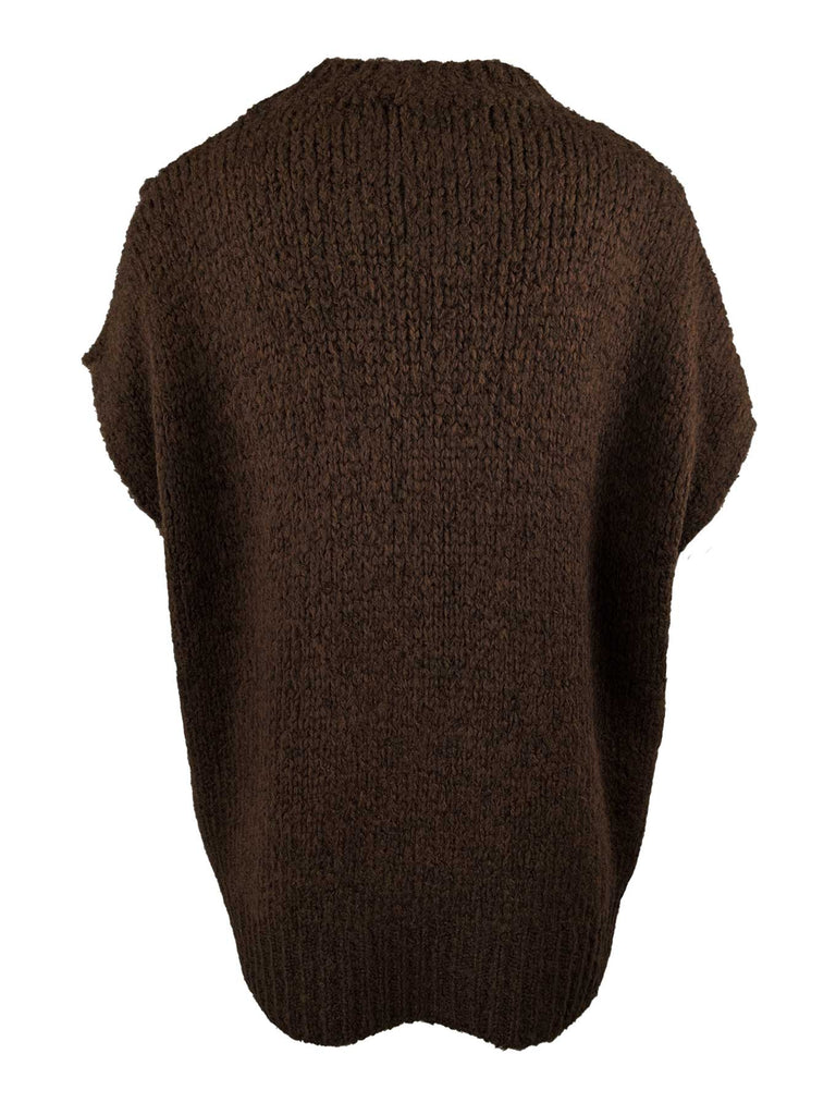 Pullunder Elya schokobraun, Ansicht hinten