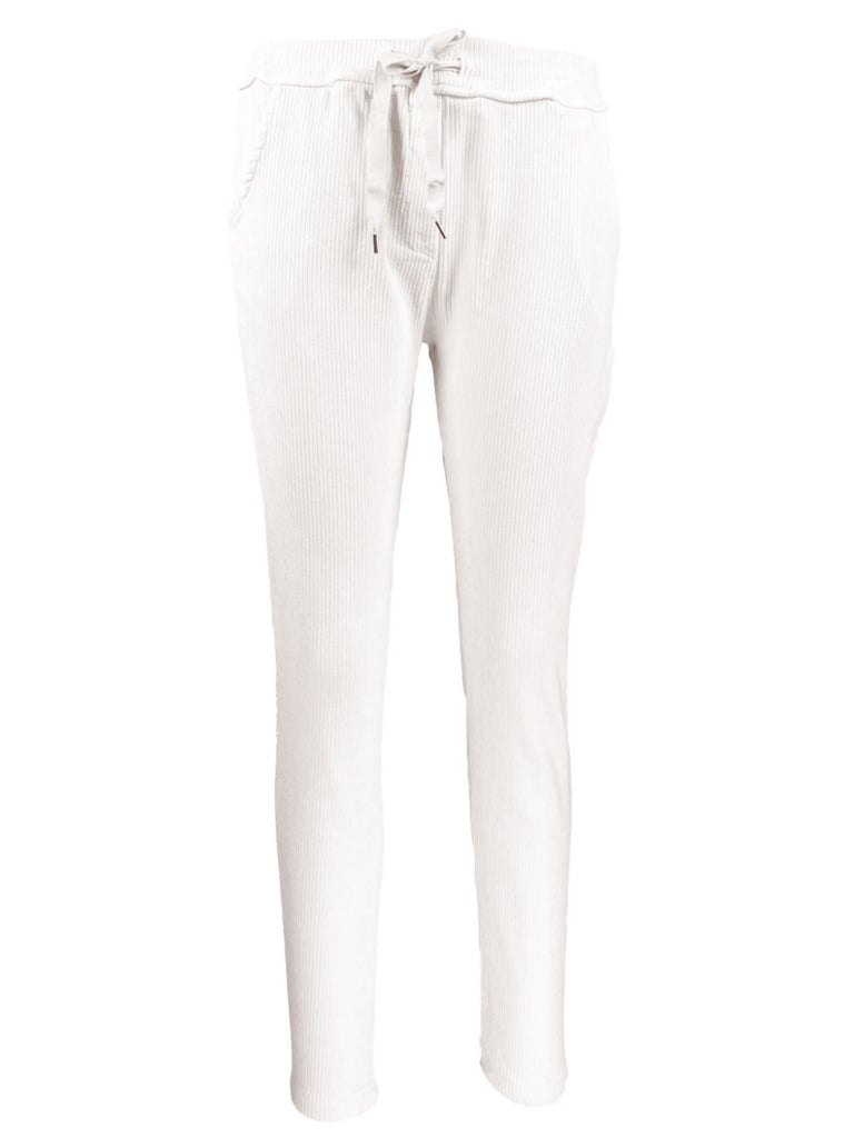 Jogpant Cord creme, Ansicht vorn