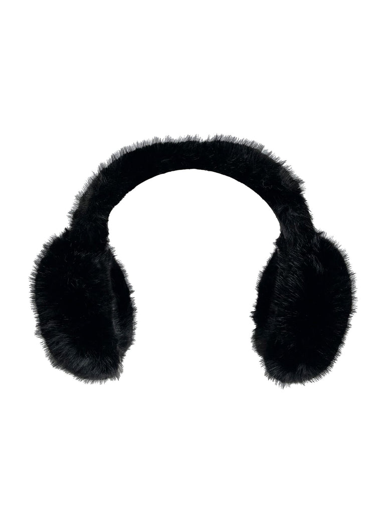 Ohrenwärmer schwarz, Ansicht vorn