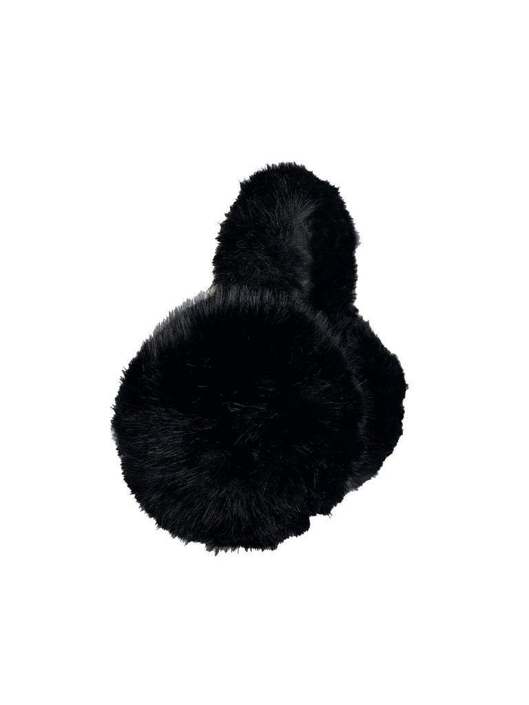 Ohrenwärmer schwarz, Ansicht seitlich