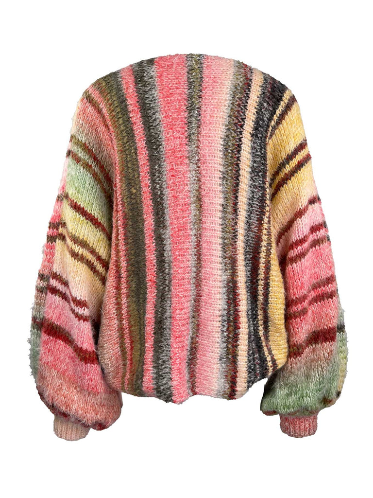 Poncho gemustert, Ansicht hinten