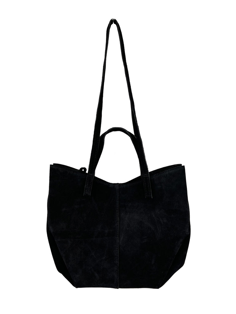 Tasche Doppel Henkel schwarz, Ansicht vorn