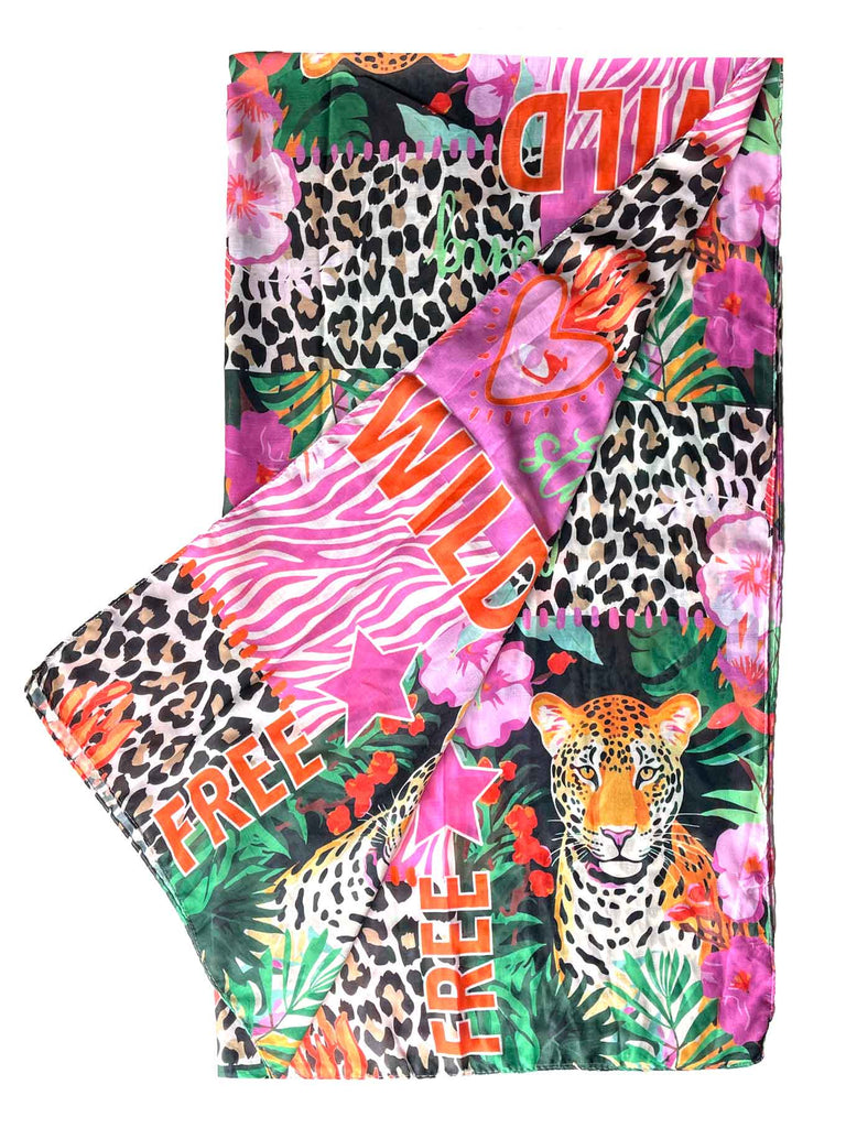 Schal Wild Strong Free bunt