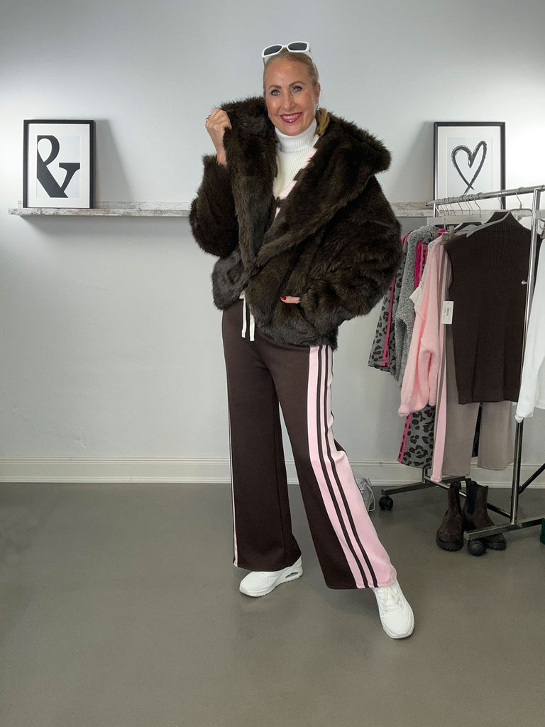 Felljacke coffee, Ansicht vorn