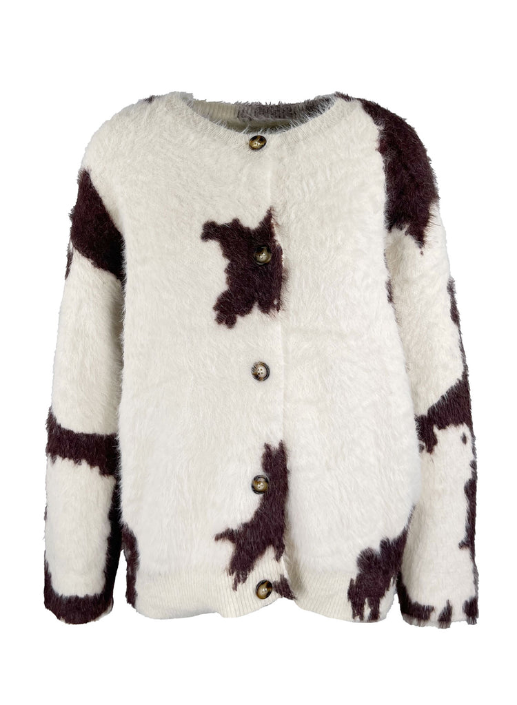 Strickjacke creme, Ansicht vorn