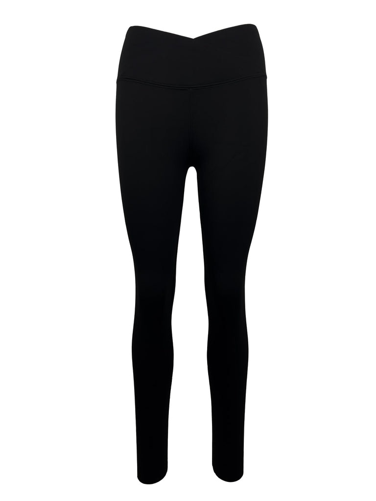 Thermo Leggings schwarz, Ansicht vorn