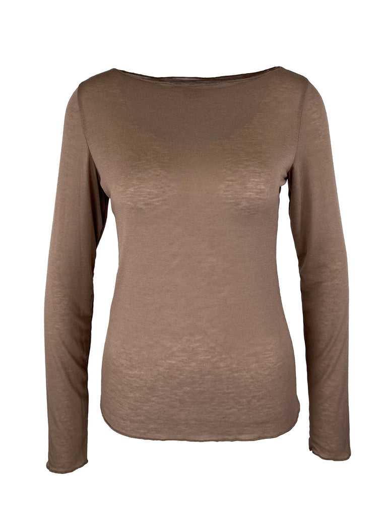 Shirt mit Cashmere coffee, Ansicht vorn