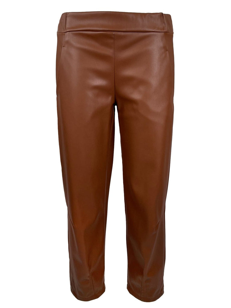 Hose Vegan cognac, Ansicht vorn