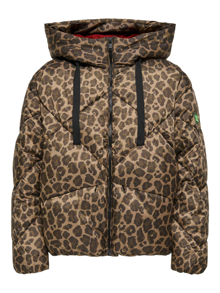 Steppjacke Onlasti cocoa creme leo, Ansicht vorn