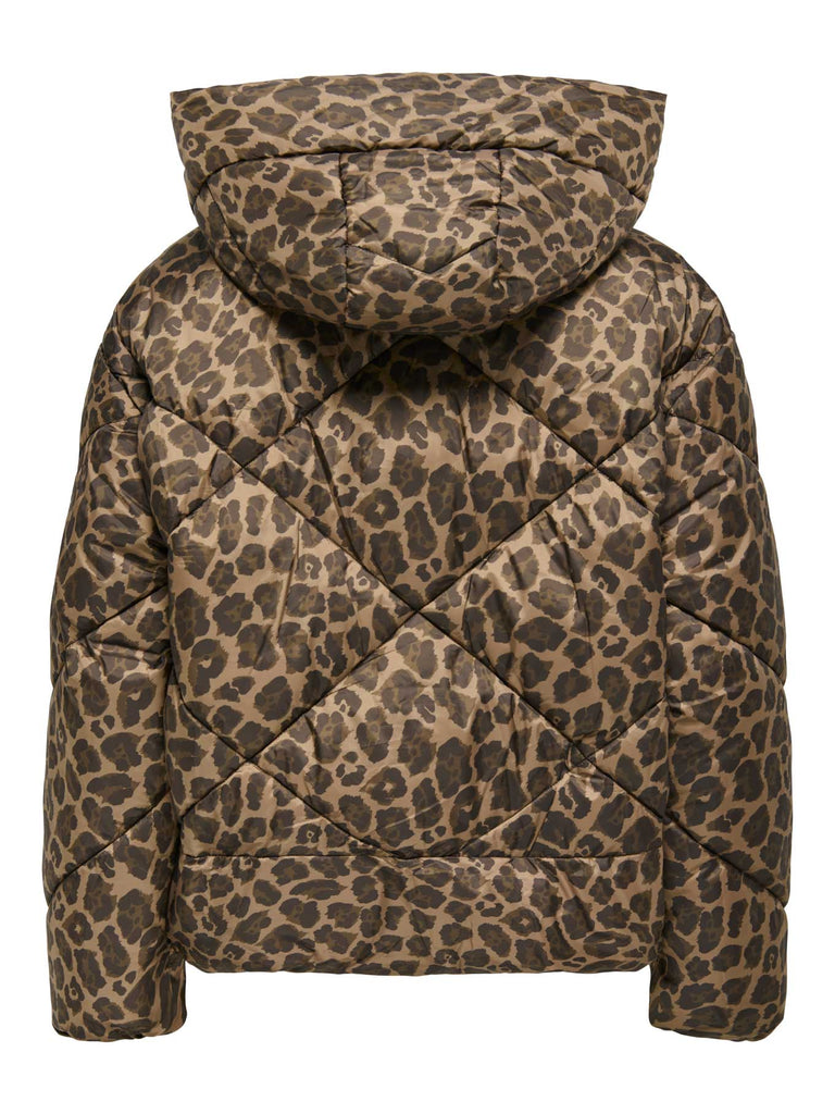 Steppjacke Onlasti cocoa creme leo, Ansicht hinten