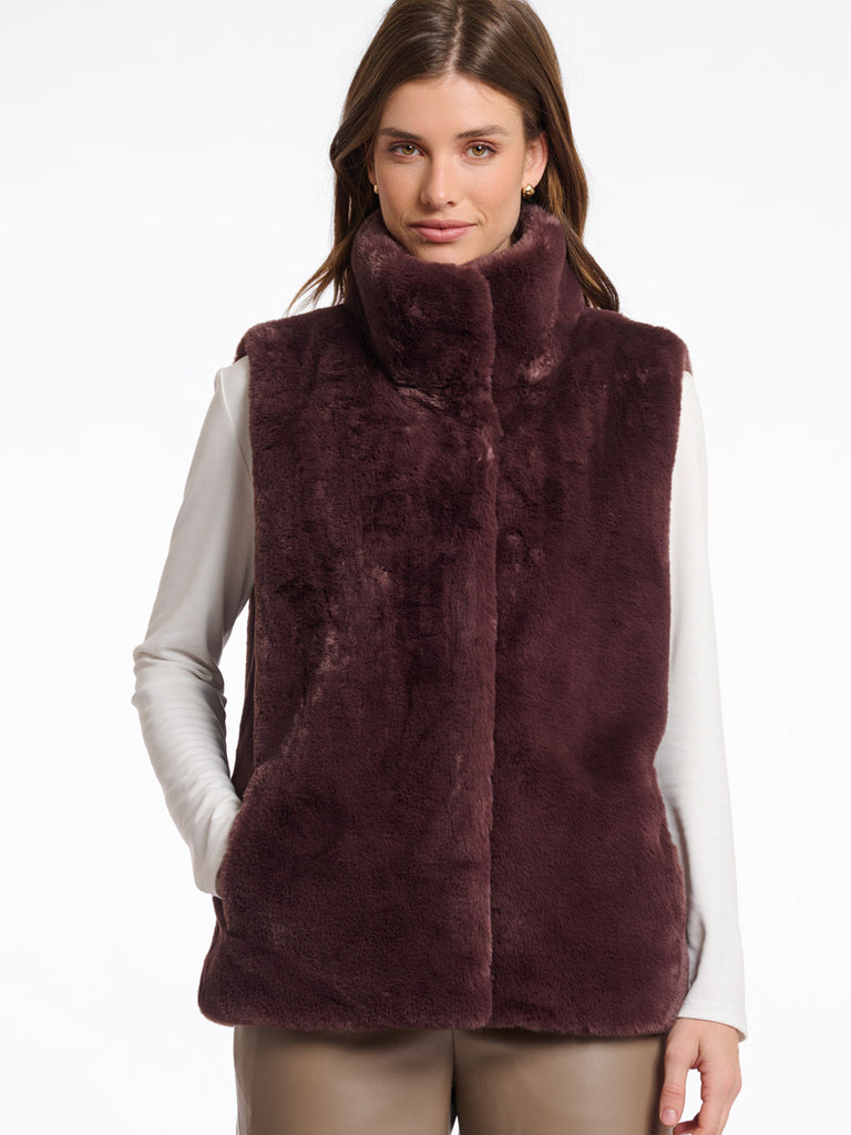 Weste Lison chocolate bean, Ansicht vorn