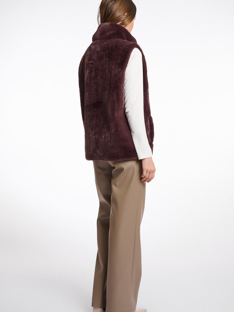 Weste Lison chocolate bean, Ansicht hinten