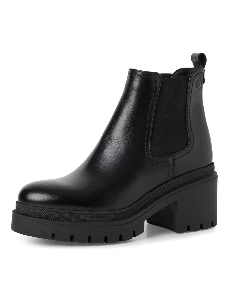Chelsea Boot black leather, Ansicht seitlich