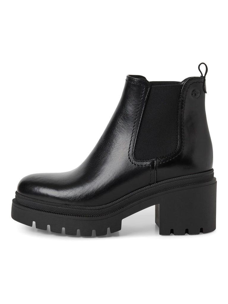 Chelsea Boot black leather, Ansicht seitlich