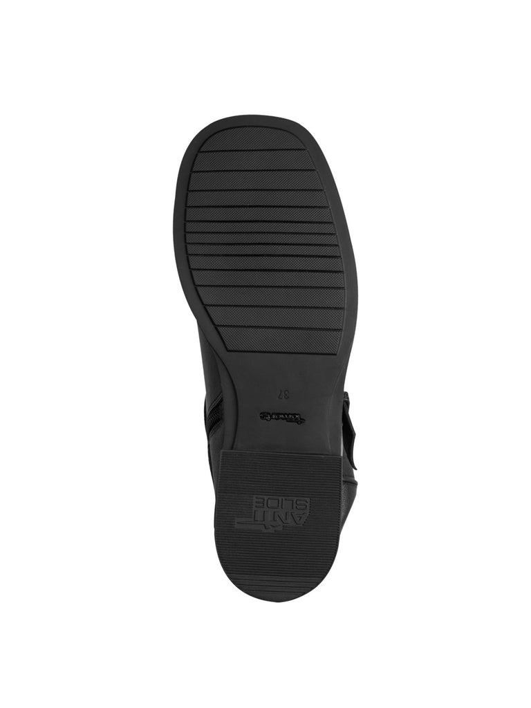 Boot black leather, Ansicht unten