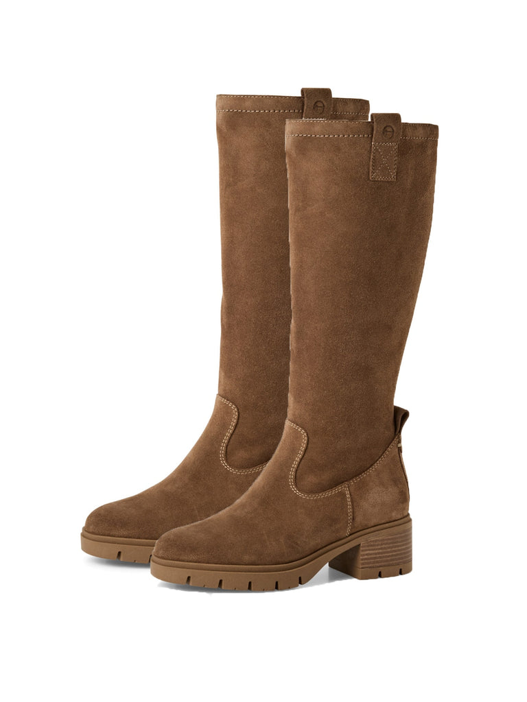Stiefel brown, Paar-Ansicht seitlich