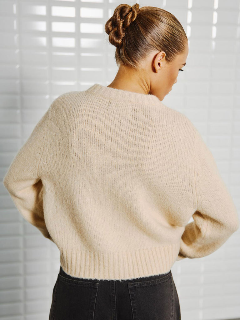 Strickjacke Myla almond cream, Ansicht hinten
